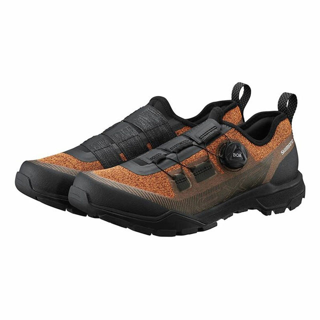 Radfahren Schuhe Shimano Ex7 Orange