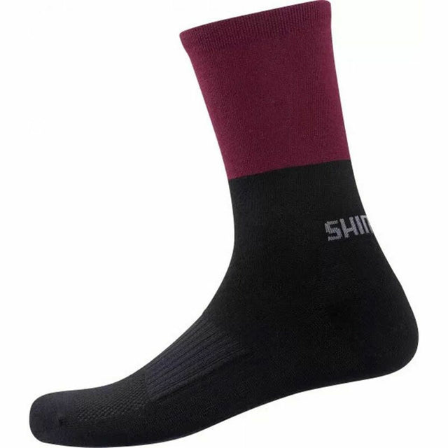 Sportsocken Shimano Original Wool Schwarz Granatrot