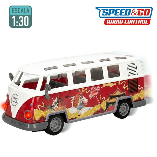 Fahrzeug Fernsteuerung Speed & Go 1:30 23 x 9,5 x 9,5 cm Bus 4 Stück