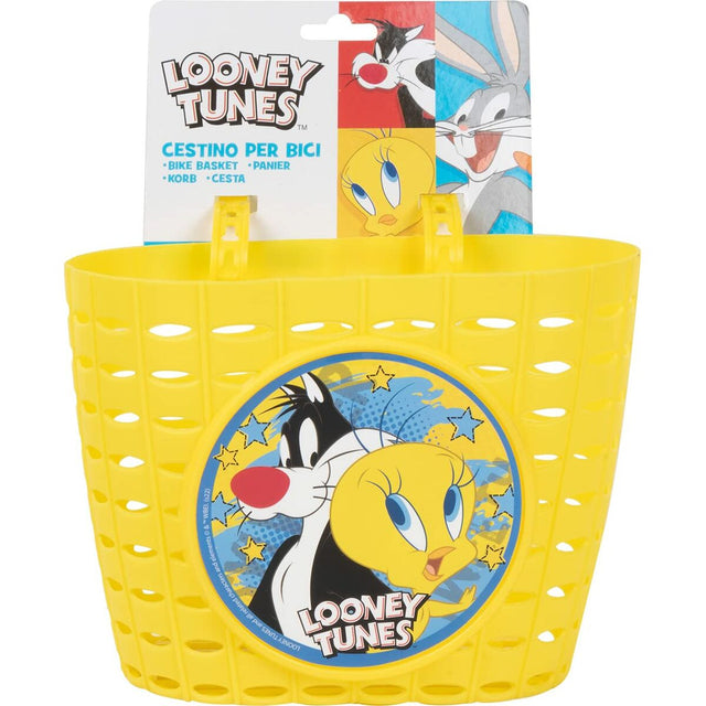 Kinder Fahrradkorb Looney Tunes CZ10960 Gelb